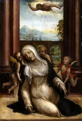 Stigmatisation und Ohnmacht der hl. Katharina von Siena